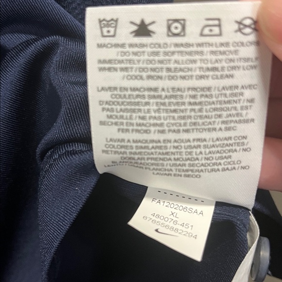 2 for $28 - BUNDLE - Nike Men's Dri- Fit Navy Blue Polo Size XL - Picture 12 of 12